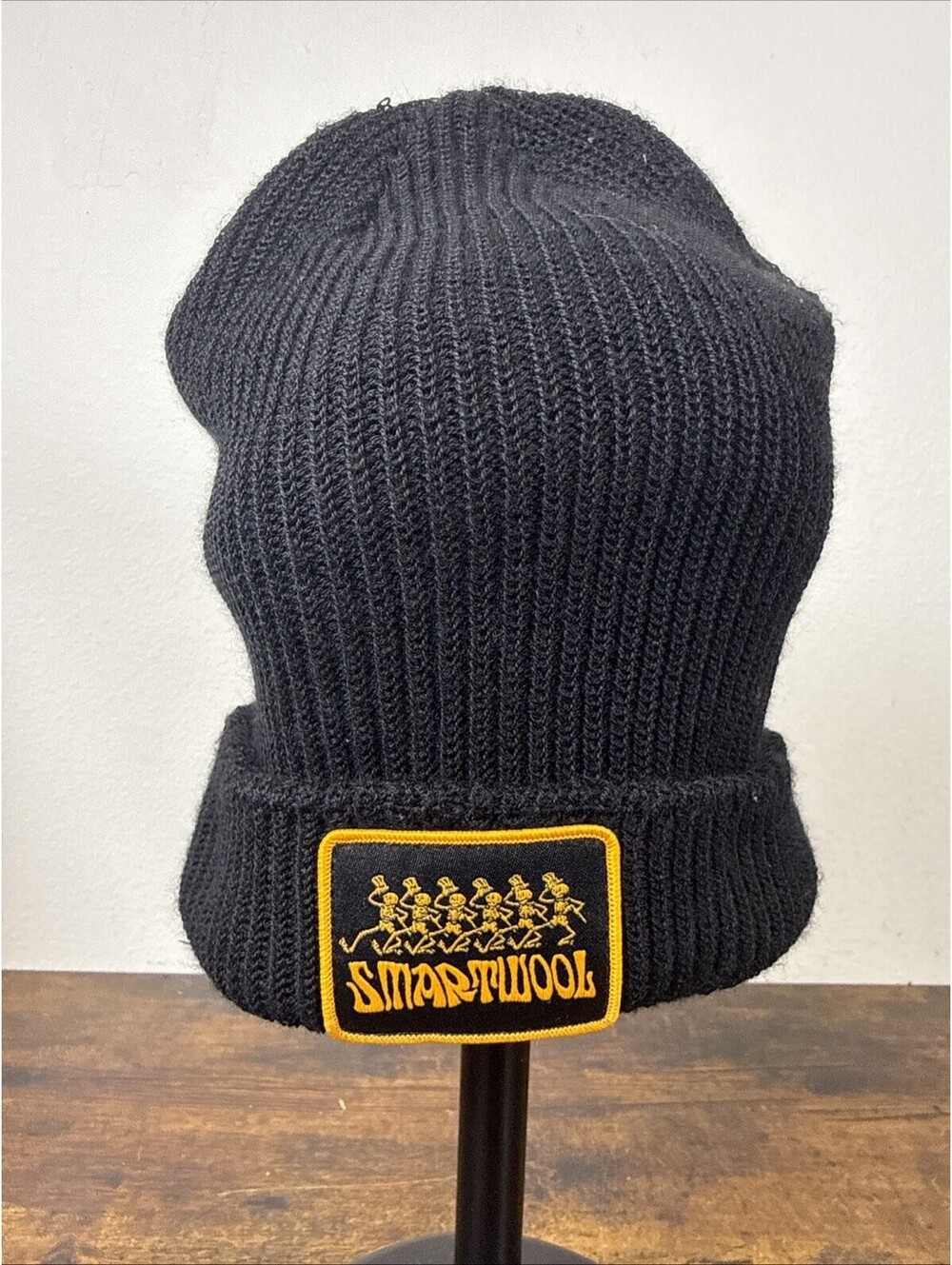 Smartwool × Grateful Dead Merino Wool Blend Beanie Black EUC Rare Collab